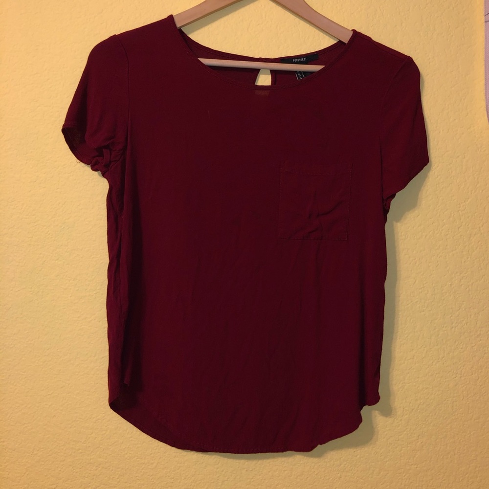 Maroon shirt